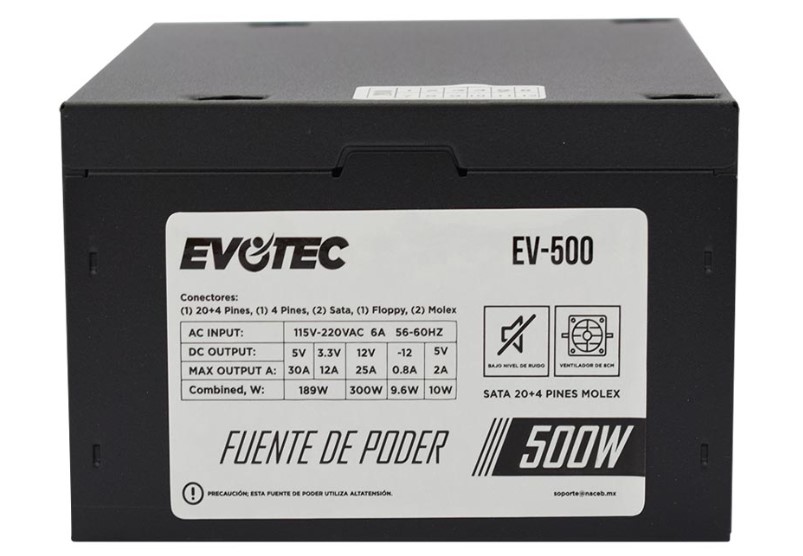 [EV-500] Fuente de Poder EVOTEC EV-500
