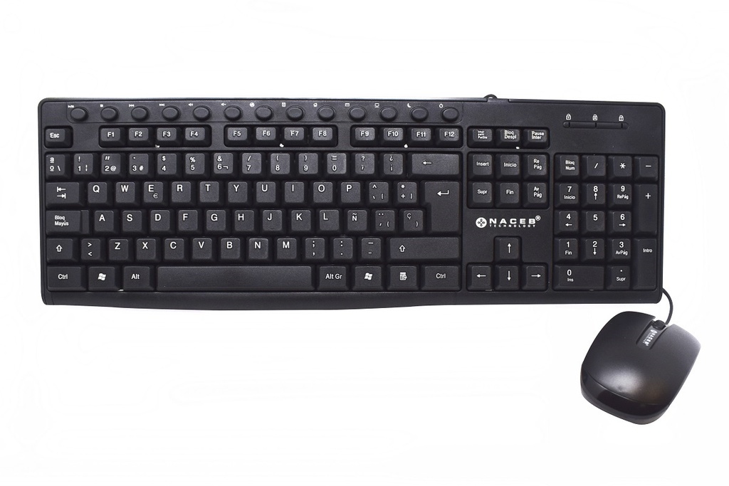 [NA-112N] Kit de Teclado y Mouse Naceb Technology NA-112N