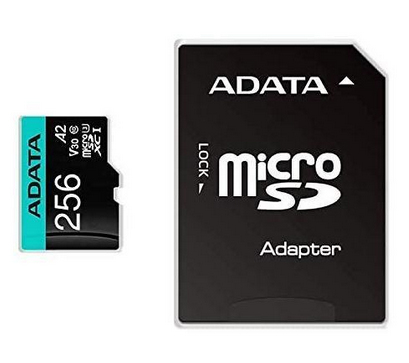 [AUSDX256GUI3V30SA2-RA1] Micro Secure Digital ADATA AUSDX256GUI3V30SA2-RA1