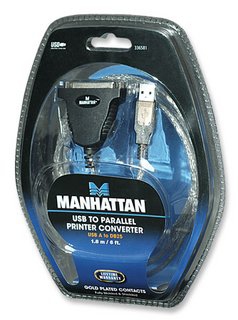 [336581] Convertidor USB a DB25 - Paralelo MANHATTAN 336581