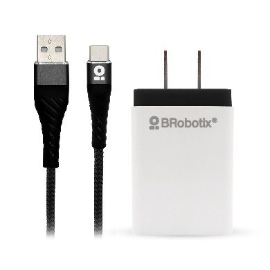 [963325] CARGADOR BROBOTIX USB C/CABLE TIPO C CARGA RÁPIDA 963325
