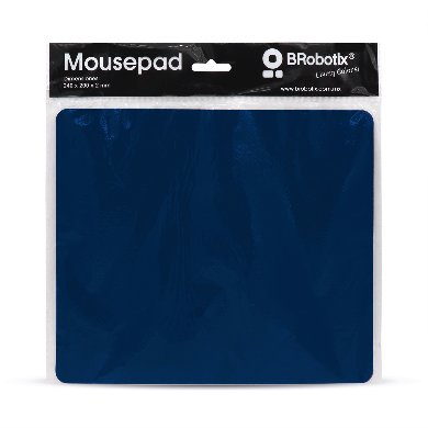 [695157] Mouse Pad Ultra Delgado Azul Marino con Bolsa BROBOTIX 695157