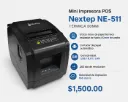 Impresora Nextep Térmica 80mm USB/RJ11/LAN /160 mm/s, 203 dpi