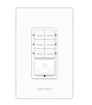 [T10S7ZW-1UO] Botonera de 7 Escenas Inteligente ZIGBEE  Orvibo T10S7ZW-1UO