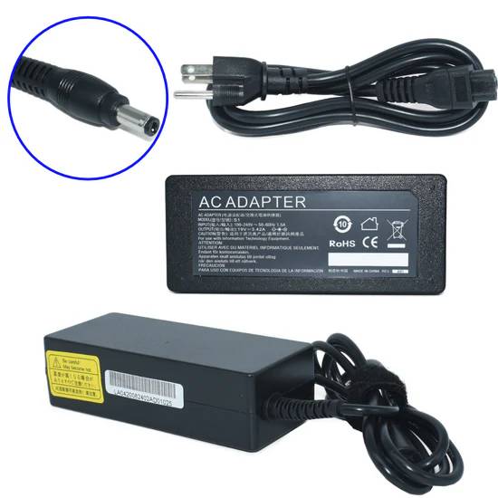 [AC-Toshiba] Cargador para Laptop GENERICO Adaptador de Corriente 65W 19V-3.42A