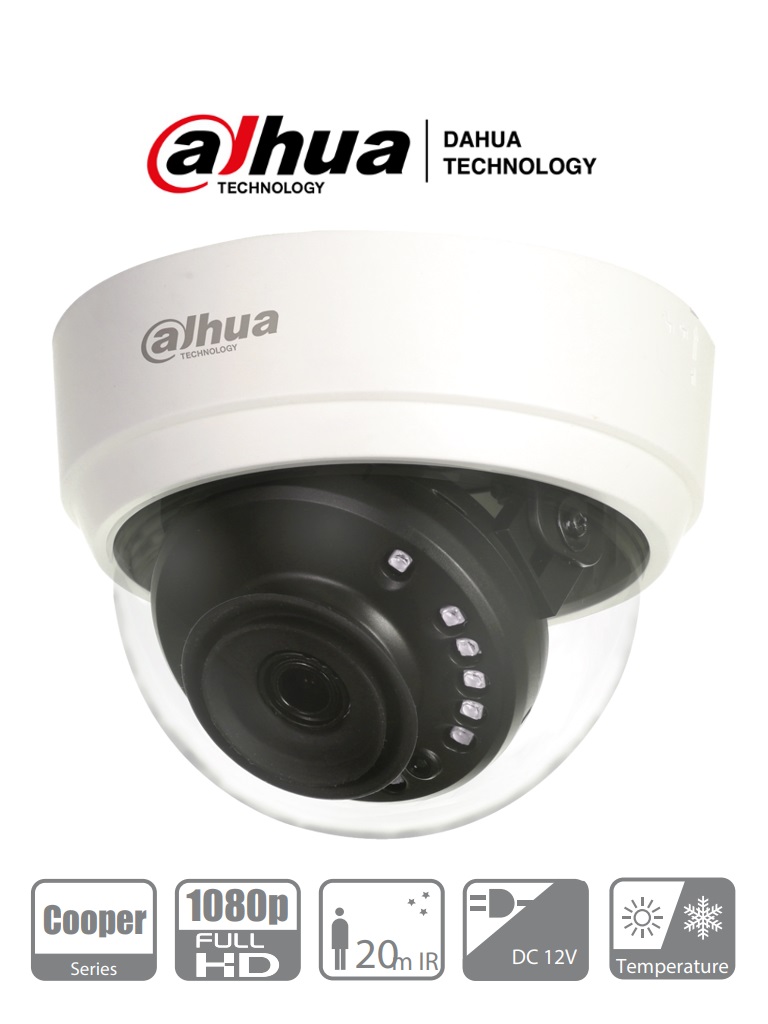 [HAC-D1A21N-0280B] Cámara Domo Dahua Technology DH-HAC-D1A21N-0280B