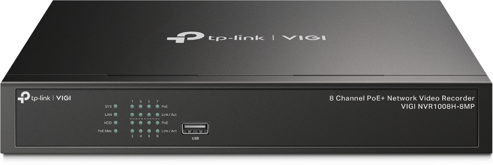 Grabador TP-LINK VIGI NVR1008H-8MP