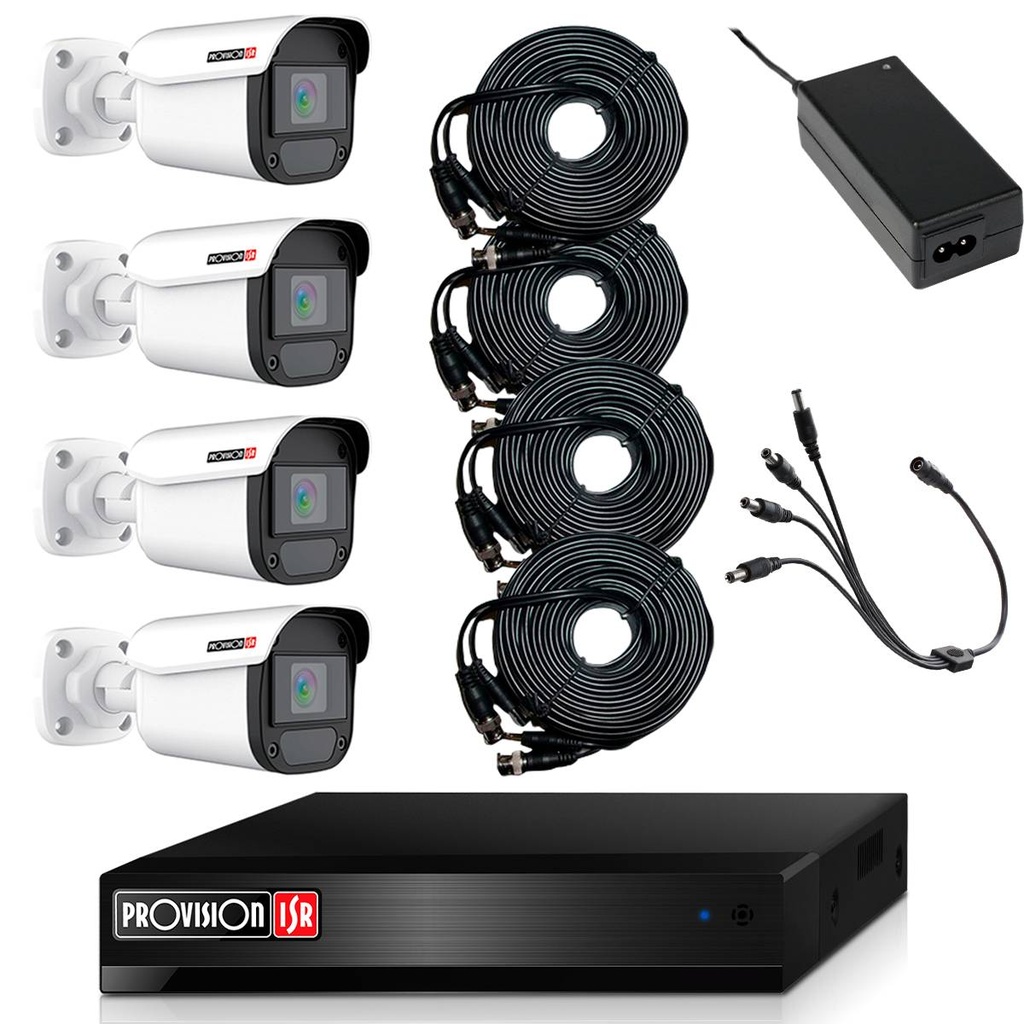 [PAK4LIGHTCC2MP-28] Kit de Videovigilancia PROVISION-ISR PAK4LIGHTCC2MP-28