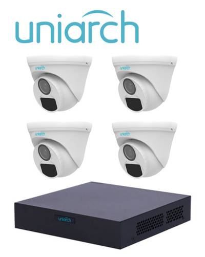 [XVR301-04F/4*UAC-T112-F28] Kit de videovigilancia UNIARCH XVR301-04F/4*UAC-T112-F28 