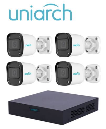 [XVR301-04F/4*UAC-B112-F28] Kit de videovigilancia UNIARCH XVR301-04F/4*UAC-B112-F28